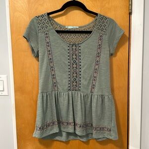 Maurice’s Aztec embroidered top